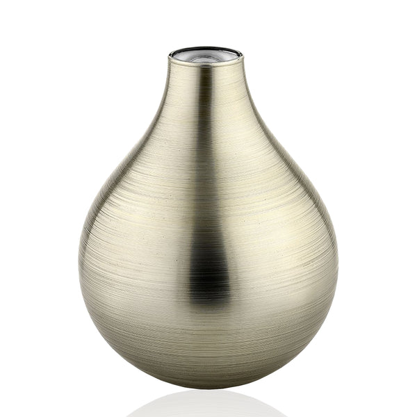 BOMBAY VASE H 24 CM PLATINUM