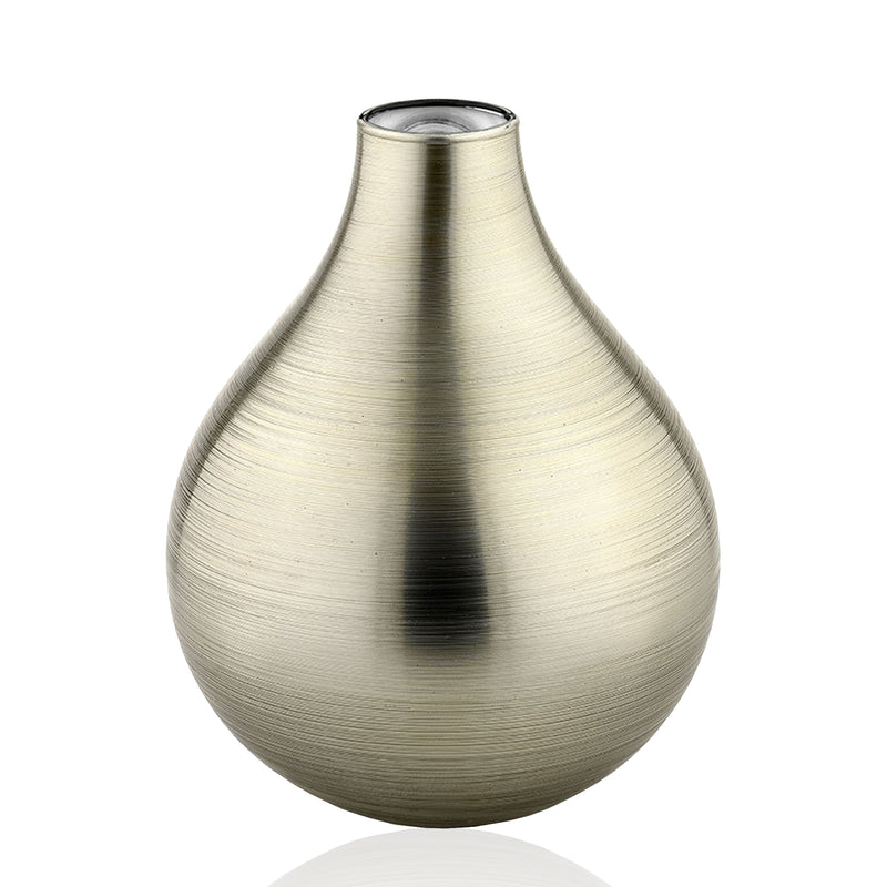 BOMBAY VASE H 24 CM PLATINUM