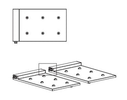 Multi-contact charging base (Poldina, Pina, Dama, Olimpia)